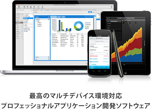 最高のマルチデバイス環境対応プロフェッショナルアプリケーション開発ソフトウェア